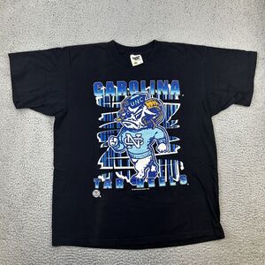 Vtg Tennessee River Gold 1995 UNC Tarheels Single Stitch Double Sided T Shirt XL